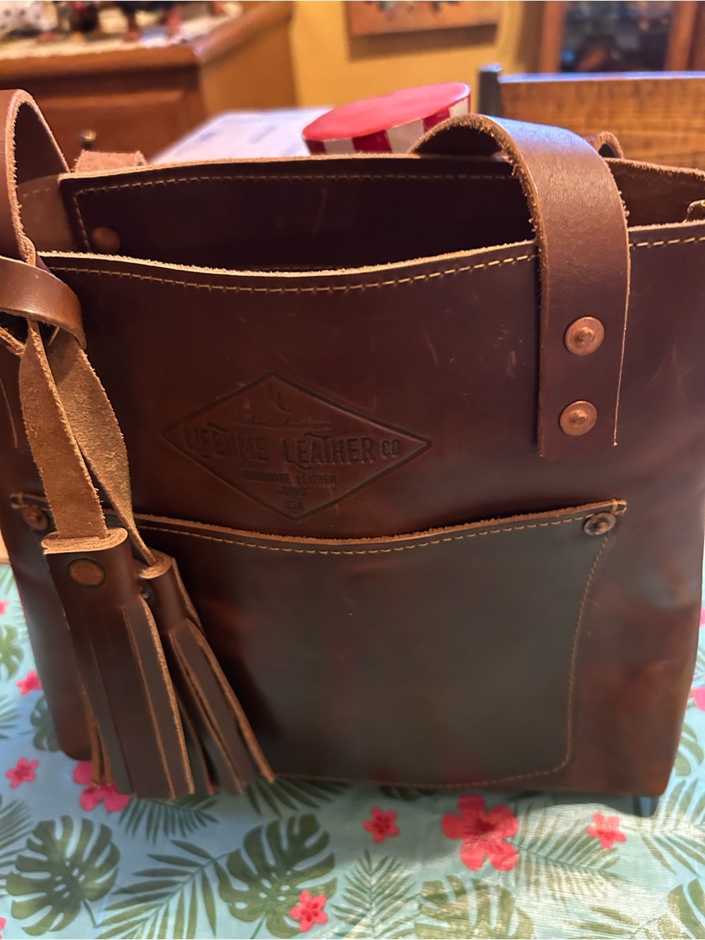 Lifetime all leather unisex bag